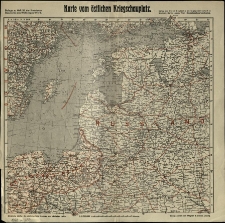 Karte vom östlichen Kriegschauplatz