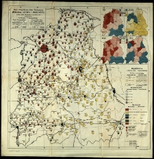 Mapa etnograficzna Ziem Wschodnich (Polska Litwa i Białoruś) podług spisu oficjalnego z grudnia 1919 wykonana przez E. Romera i T. Szumańskiego
