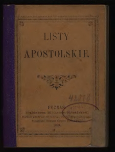 Listy Apostolskie.