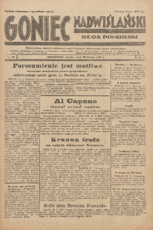 Goniec Nadwiślański: Głos Pomorski: Niezależne pismo poranne, poświęcone sprawom stanu średniego 1931.02.28 R.7 Nr48