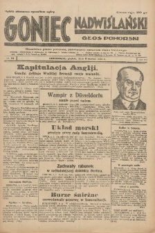Goniec Nadwiślański: Głos Pomorski: Niezależne pismo poranne, poświęcone sprawom stanu średniego 1931.03.06 R.7 Nr53