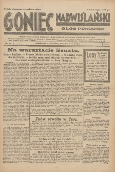 Goniec Nadwiślański: Głos Pomorski: Niezależne pismo poranne, poświęcone sprawom stanu średniego 1931.03.08 R.7 Nr55