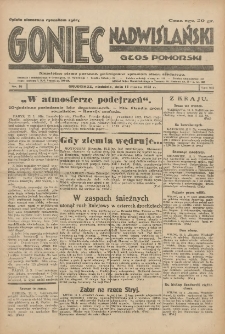 Goniec Nadwiślański: Głos Pomorski: Niezależne pismo poranne, poświęcone sprawom stanu średniego 1931.03.15 R.7 Nr61