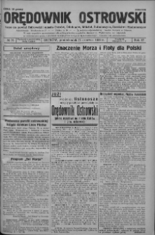 Orędownik Ostrowski: pismo na powiat ostrowski i miasto Ostr&oacute;w, Odolan&oacute;w, Mikstat, Sulmierzyce, Raszk&oacute;w i Skalmierzyce 1938.06.27 R.87 Nr76