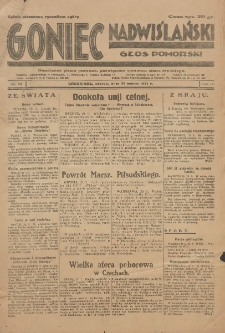 Goniec Nadwiślański: Głos Pomorski: Niezależne pismo poranne, poświęcone sprawom stanu średniego 1931.03.31 R.7 Nr74