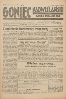 Goniec Nadwiślański: Głos Pomorski: Niezależne pismo poranne, poświęcone sprawom stanu średniego 1931.04.04 R.7 Nr78