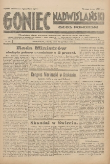Goniec Nadwiślański: Głos Pomorski: Niezależne pismo poranne, poświęcone sprawom stanu średniego 1931.04.14 R.7 Nr85