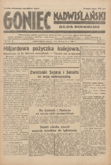 Goniec Nadwiślański: Głos Pomorski: Niezależne pismo poranne, poświęcone sprawom stanu średniego 1931.04.21 R.7 Nr91