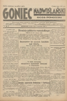 Goniec Nadwiślański: Głos Pomorski: Niezależne pismo poranne, poświęcone sprawom stanu średniego 1931.04.07 R.7 Nr80