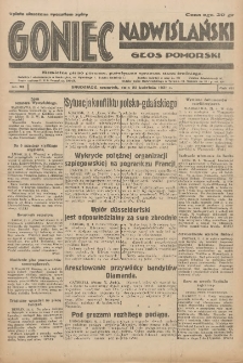 Goniec Nadwiślański: Głos Pomorski: Niezależne pismo poranne, poświęcone sprawom stanu średniego 1931.04.23 R.7 Nr93