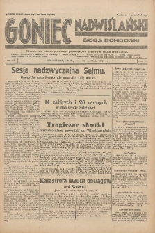 Goniec Nadwiślański: Głos Pomorski: Niezależne pismo poranne, poświęcone sprawom stanu średniego 1931.04.25 R.7 Nr95