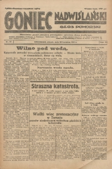 Goniec Nadwiślański: Głos Pomorski: Niezależne pismo poranne, poświęcone sprawom stanu średniego 1931.04.28 R.7 Nr97