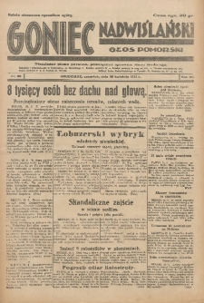 Goniec Nadwiślański: Głos Pomorski: Niezależne pismo poranne, poświęcone sprawom stanu średniego 1931.04.30 R.7 Nr99