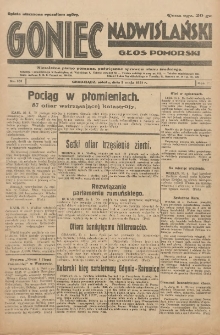 Goniec Nadwiślański: Głos Pomorski: Niezależne pismo poranne, poświęcone sprawom stanu średniego 1931.05.02 R.7 Nr101