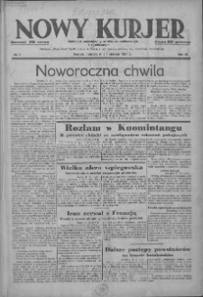 Nowy Kurjer: Dziennik poświęcony sprawom politycznym i społecznym 1939.01.01 R.50 Nr1