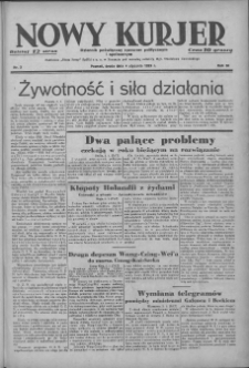 Nowy Kurjer: Dziennik poświęcony sprawom politycznym i społecznym 1939.01.04 R.50 Nr3