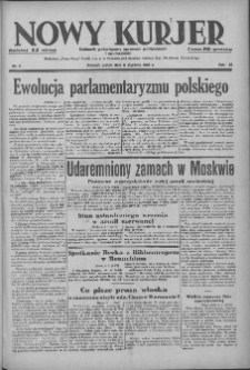 Nowy Kurjer: Dziennik poświęcony sprawom politycznym i społecznym 1939.01.06 R>50 Nr5