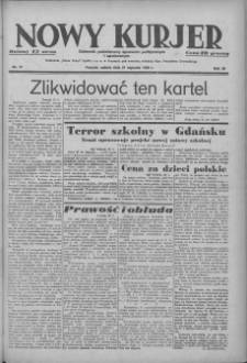 Nowy Kurjer: dziennik poświęcony sprawom politycznym i społecznym 1939.01.21 R.50 Nr17