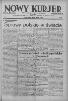 Nowy Kurjer: dziennik poświęcony sprawom politycznym i społecznym 1939.01.24 R.50 Nr19
