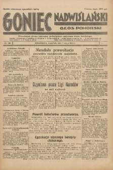 Goniec Nadwiślański: Głos Pomorski: Niezależne pismo poranne, poświęcone sprawom stanu średniego 1931.05.07 R.7 Nr105
