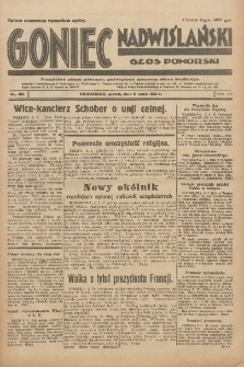 Goniec Nadwiślański: Głos Pomorski: Niezależne pismo poranne, poświęcone sprawom stanu średniego 1931.05.08 R.7 Nr106