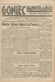 Goniec Nadwiślański: Głos Pomorski: Niezależne pismo poranne, poświęcone sprawom stanu średniego 1931.05.23 R.7 Nr118