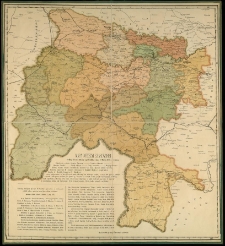 Mapa diecezji krakowskiej według dekretu Stolicy Apostolskiej z dnia 27 marca 1886 r. ułożona