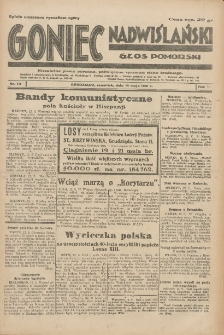 Goniec Nadwiślański: Głos Pomorski: Niezależne pismo poranne, poświęcone sprawom stanu średniego 1931.05.14 R.7 Nr111