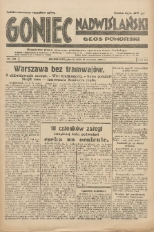 Goniec Nadwiślański: Głos Pomorski: Niezależne pismo poranne, poświęcone sprawom stanu średniego 1931.06.12 R.7 Nr133