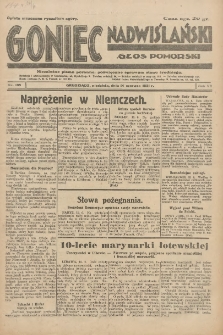 Goniec Nadwiślański: Głos Pomorski: Niezależne pismo poranne, poświęcone sprawom stanu średniego 1931.06.14 R.7 Nr135