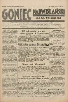 Goniec Nadwiślański: Głos Pomorski: Niezależne pismo poranne, poświęcone sprawom stanu średniego 1931.06.21 R.7 Nr141