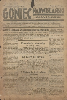 Goniec Nadwiślański: Głos Pomorski: Niezależne pismo poranne, poświęcone sprawom stanu średniego 1931.07.01 R.7 Nr148