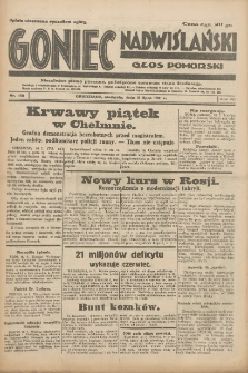 Goniec Nadwiślański: Głos Pomorski: Niezależne pismo poranne, poświęcone sprawom stanu średniego 1931.07.12 R.7 Nr158
