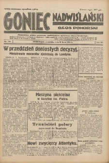 Goniec Nadwiślański: Głos Pomorski: Niezależne pismo poranne, poświęcone sprawom stanu średniego 1931.07.19 R.7 Nr164