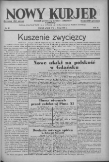 Nowy Kurjer: dziennik poświęcony sprawom politycznym i społecznym 1939.02.14 R.50 Nr36
