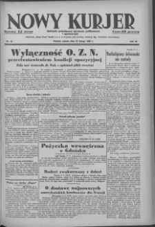Nowy Kurjer: dziennik poświęcony sprawom politycznym i społecznym 1939.02.18 R.50 Nr40