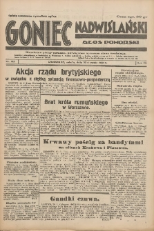 Goniec Nadwiślański: Głos Pomorski: Niezależne pismo poranne, poświęcone sprawom stanu średniego 1931.08.22 R.7 Nr192