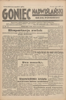 Goniec Nadwiślański: Głos Pomorski: Niezależne pismo poranne, poświęcone sprawom stanu średniego 1931.09.02 R.7 Nr201