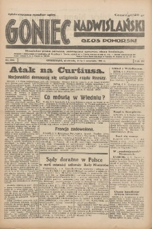 Goniec Nadwiślański: Głos Pomorski: Niezależne pismo poranne, poświęcone sprawom stanu średniego 1931.