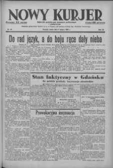 Nowy Kurjer: dziennik poświęcony sprawom politycznym i społecznym 1939.03.01 R.50 Nr49