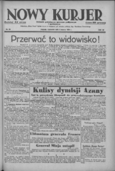 Nowy Kurjer: dziennik poświęcony sprawom politycznym i społecznym 1939.03.02 R.50 Nr50