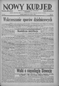 Nowy Kurjer: dziennik poświęcony sprawom politycznym i społecznym 1939.03.12 R.50 Nr59