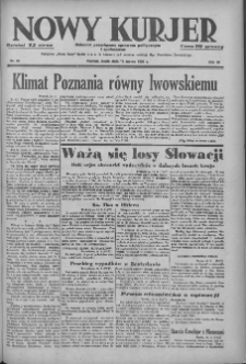 Nowy Kurjer: dziennik poświęcony sprawom politycznym i społecznym 1939.03.15 R.50 Nr61
