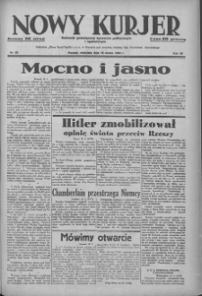 Nowy Kurjer: dziennik poświęcony sprawom politycznym i społecznym 1939.03.19 R.50 Nr65