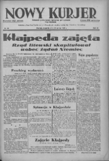 Nowy Kurjer: dziennik poświęcony sprawom politycznym i społecznym 1939.03.23 R.50 Nr68