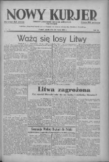Nowy Kurjer: dziennik poświęcony sprawom politycznym i społecznym 1939.03.24 R.50 Nr69