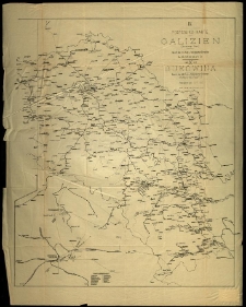 Postcours-Karte von Galizien (Oestlicher Theil) und der Bukowina. Ausgegeb. am 5.7.1901