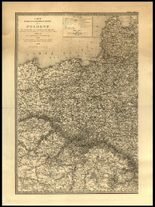 Carte physique, hydrographique et routi&egrave;re de la Pologne dans ses anciennes limites successifs [...] Dressee par A[uguste] H[enri] Dufour et F[eliks] Wrotnowski [...]