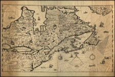 Carte de la Nouvelle France augm. par Champlain [...] quil a faict imprimeren 1632