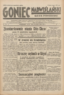 Goniec Nadwiślański: Głos Pomorski: Niezależne pismo poranne, poświęcone sprawom stanu średniego 1931.10.10 R.7 Nr234